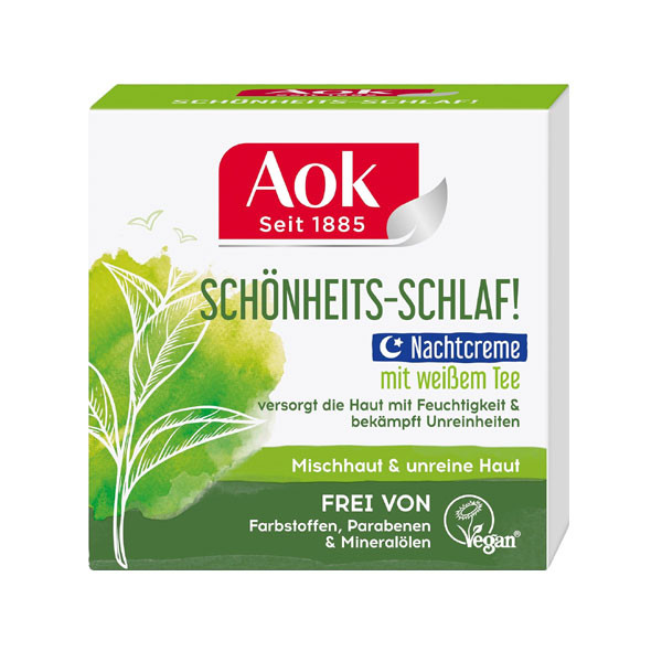 Aok Beauty Sleep!  White Tea Night Care Cream, 50ml