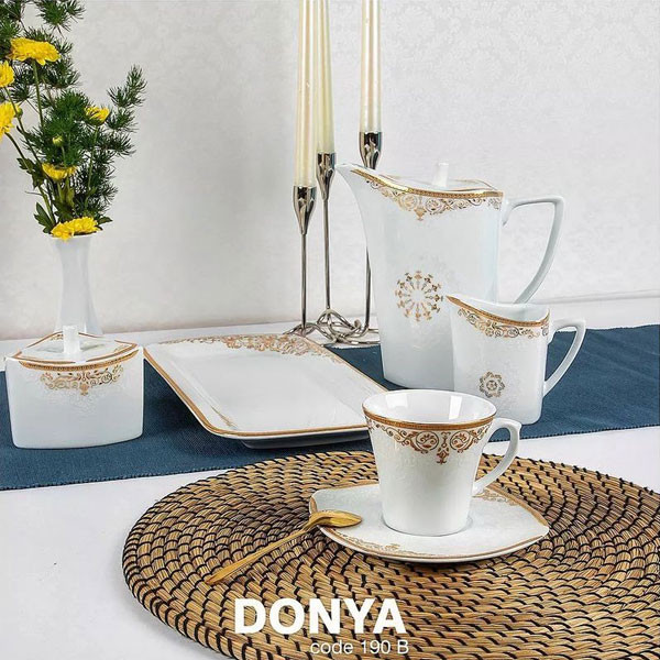 Pardis Chini Donya Dinner Porcelain Set, 105 pieces Model No. 190B