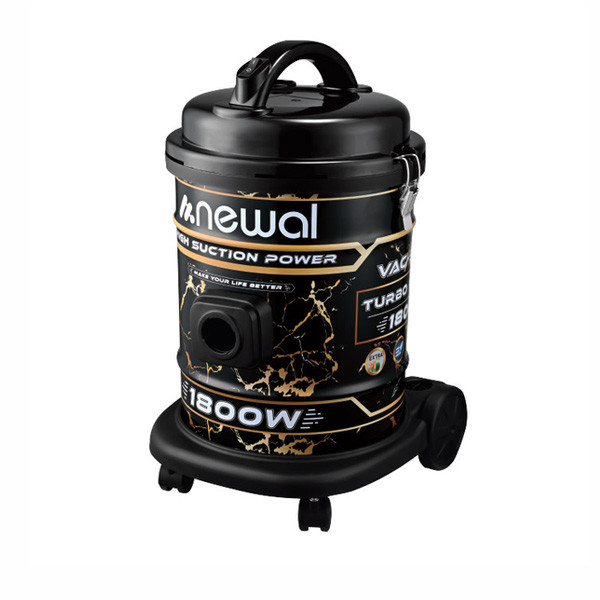 Newal Drum Vacuum Cleaner 1800W, Black Color, 21Lt, Model No. VAC-5000-02