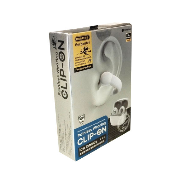 Remax Enchanter Series, Painless Clip-On Headphone, White Color