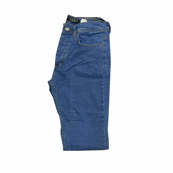 Denim Blue Light Color Jean Straight Line for Men