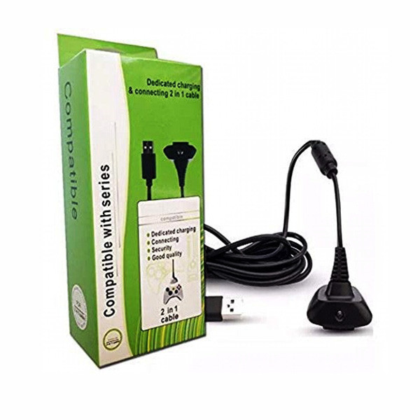 OEM Dedicated Charging & Connecting 2 in 1 Cable for Xbox 360