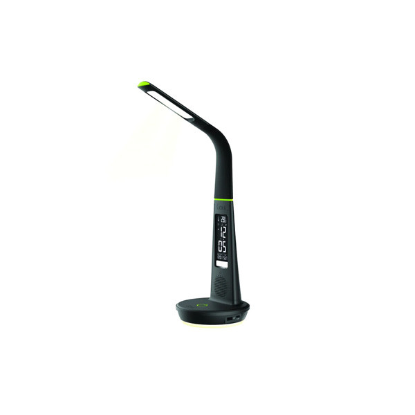 Goui Nuru+D Ultra Lamp with Speaker Qi10W/QC3.0/PD30W Black Color Model No. G-LAMPQIPDS10W-K