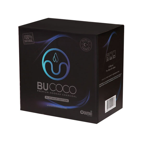 Bucoco Premium Hookah Charcoal Platinum Edition 1kg by Duman