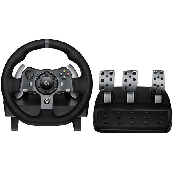 Logitech Racing Wheels and Pedals for Xbox Series X|S, Xbox One, PC, Mac, Black Color, Model No. G920