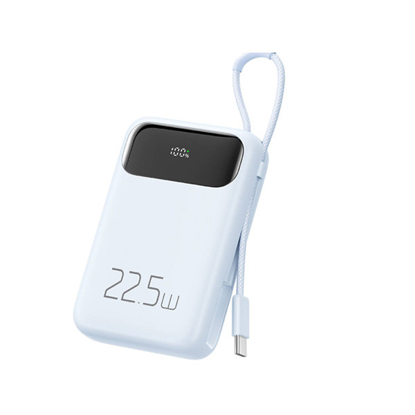Mcdodo 22.5W Digital Display 10000mAh 1C+1A Power Bank  Cable (Type-C), Blue Color, Model No. MC-3244