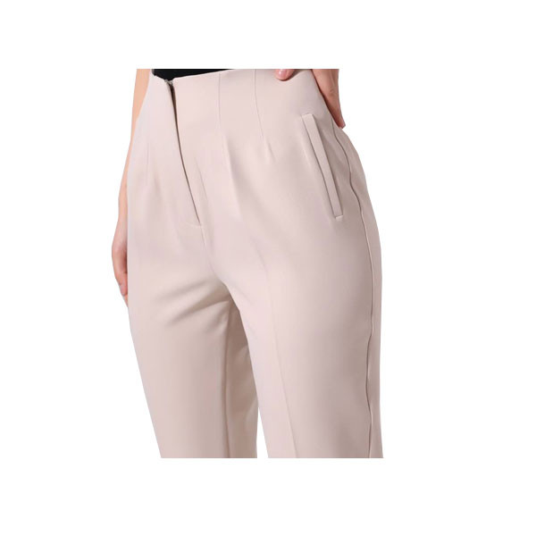 Zara Mid-Waist Skinny-Slim Pants for Women with Side pockets & Front Zip & Button Closure in Various Colors