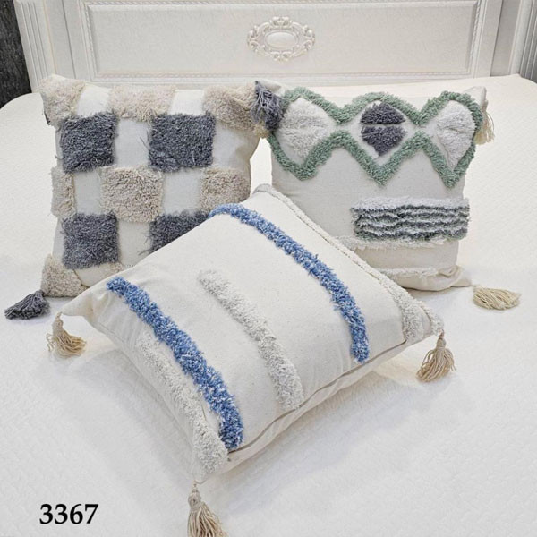 Embroidered Bed Pillowcases of 45x45cm Dimensions in Various Designs & Colors