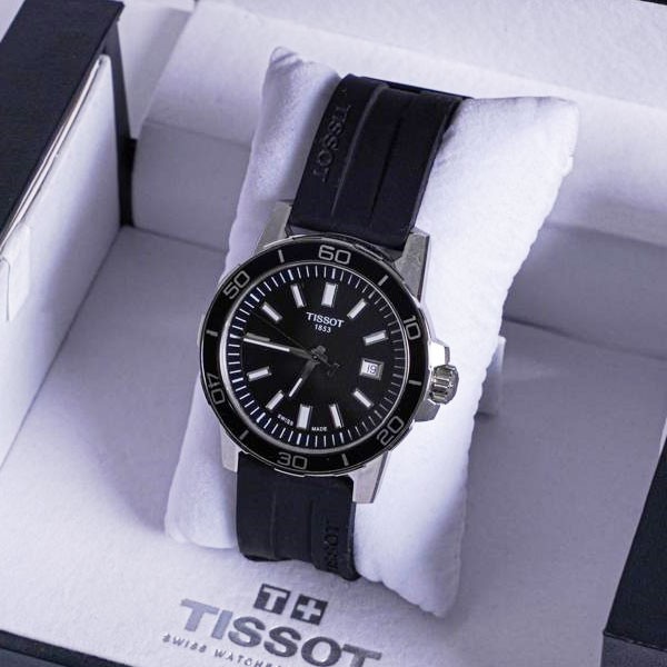 Tissot Supersport Gent Black Dial Rubber Strap Men's Watch Model No. T125.610.17.051.00