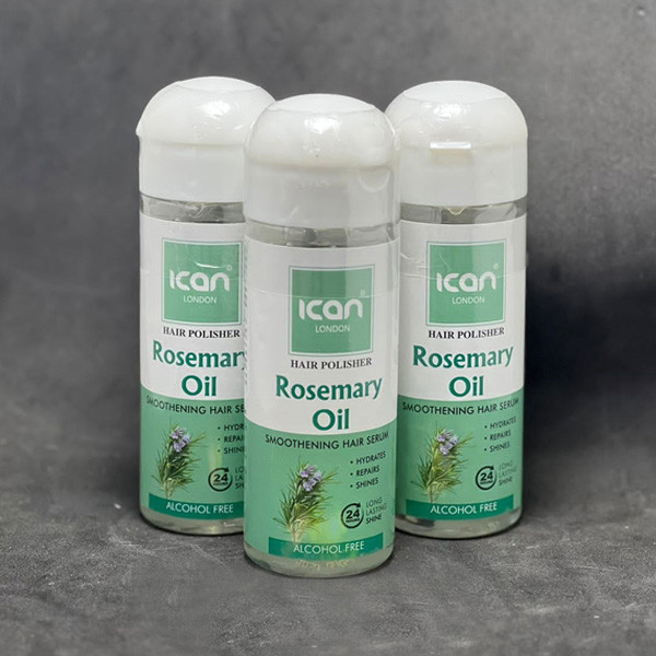 Ican London Hair Polisher Rosemary Oil Smoothening Hair Serum -207ml/7 Fl.Oz