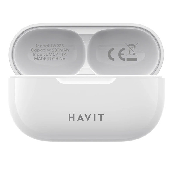 Havit True Wireless Stereo Earbuds, White Color, Model No. TW925
