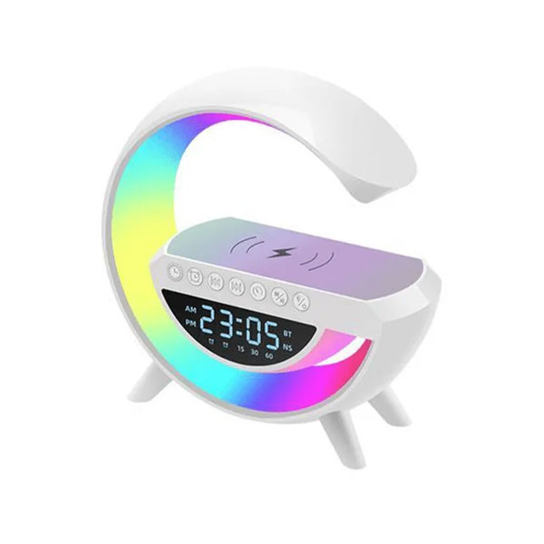 OEM LED Wireless Charger Speaker, White Color, Model No. BT-3401