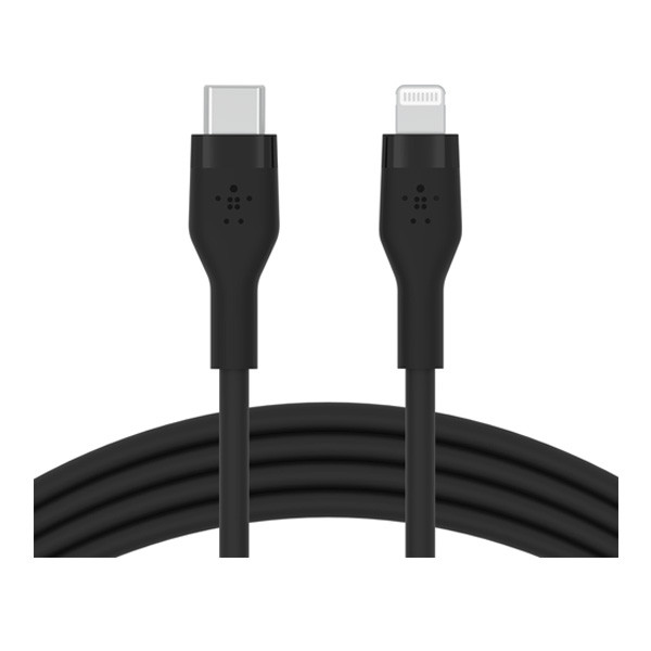 Belkin BOOST CHARGE™ Flex USB-C Cable with Lightning Connector 1m, Black Color, Model No. CAA009bt1MBK