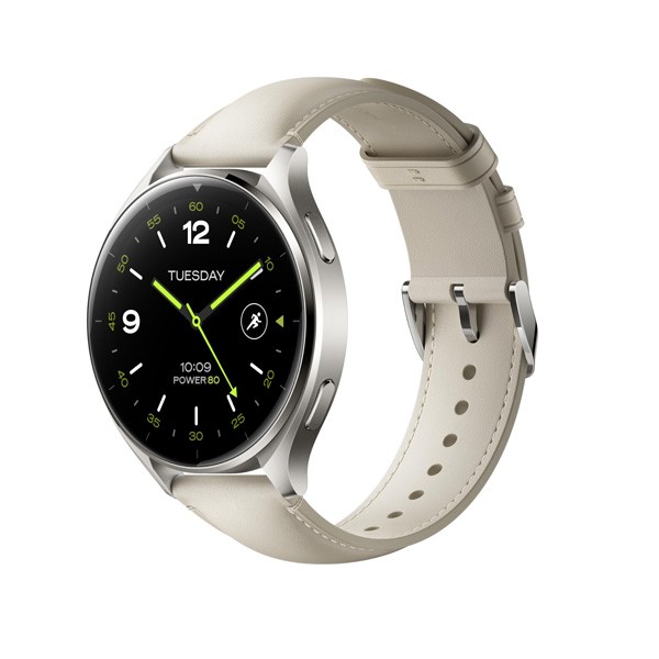 Xiaomi Mi Watch 2 Titan Gray Case With White Color Leather Strap