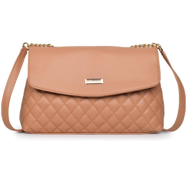 Fommil Women Beige Sling Bag