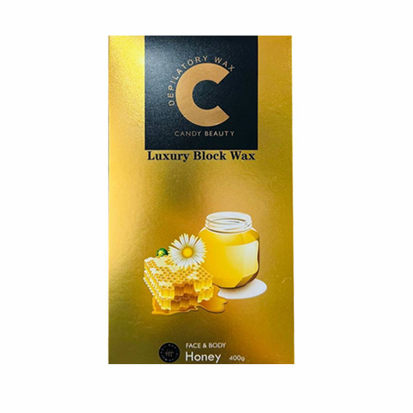 Candy Beauty Honey Luxury Block Wax Hair Removal, 400gr