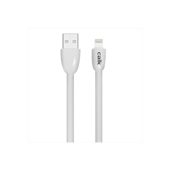 Calk Lightning Charging Data Line Cable, White Color, Model No. XC038