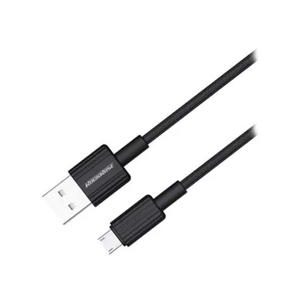 Rockrose Arrow AM 2.4A 1m Micro USB Charge & Sync Cable, Black Color, Model No. RRCS15M