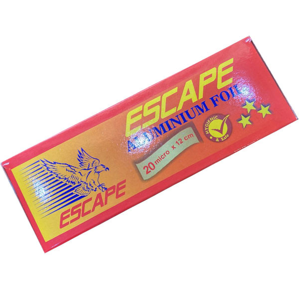 Escape One Use Aluminium Foil for Hookah, 20 micro x 12cm