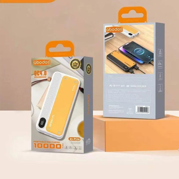 Abodos 22.5W Power Bank 10,000mah PD+QC4.0, Model No. AS-P536
