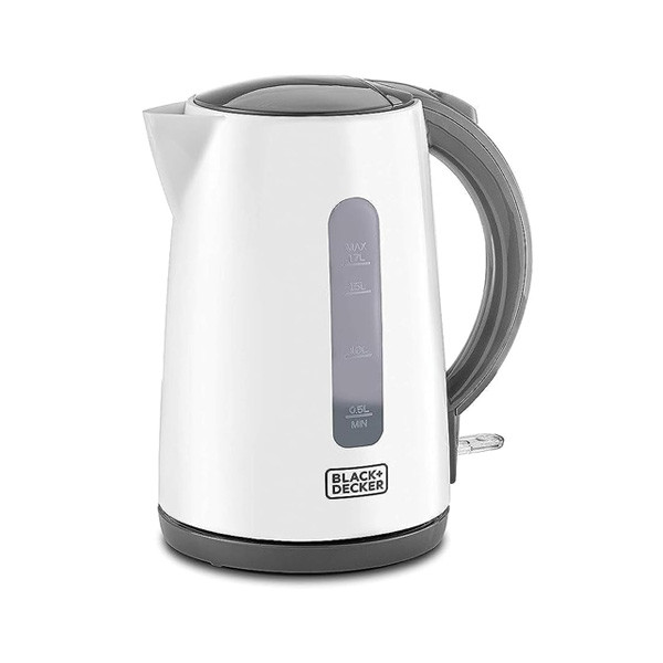 Black+Decker Cordless Concealed Coil Kettle, 1.7lt, Plastic, White Color, Model No. JC70-B5