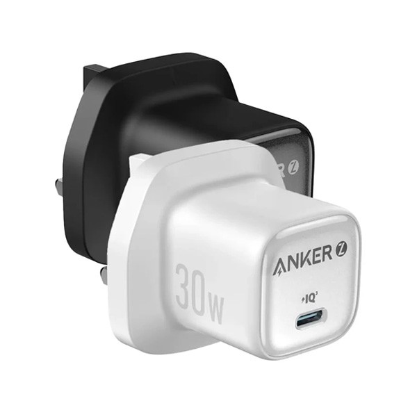 Anker Zolo 30W Compact USB C GaN Charger, in White or Black Color, Model No. A2698K21