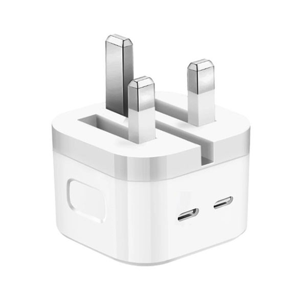 Apple Dual USB TYPE C+C 50W 50W Power Adapter, White Color