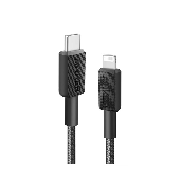 Anker USB-C To Lightning Black Color (3ft Braided) Model No. 322