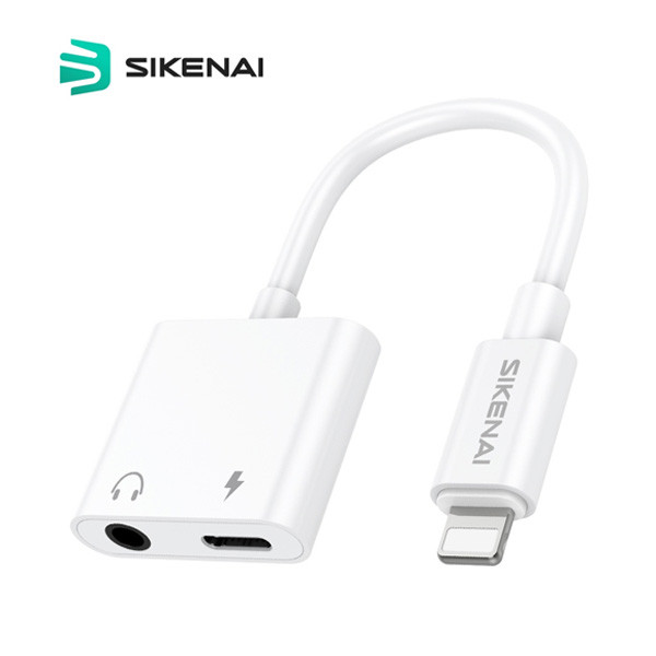 Sikenai 2in1 to Type-C & Lighting Audio Power Adapter Model No. L2