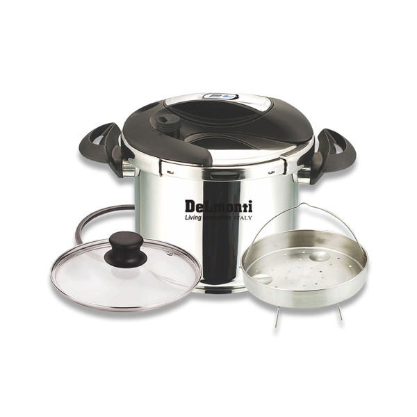 DeLmonti Pressure Cooker, Stanless Steel, 8Lt, Model No. DL1030B