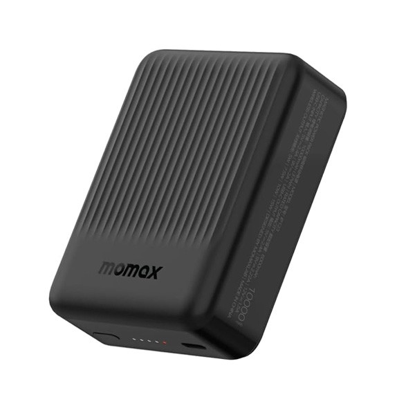 Momax Q.Mag Minimal 2 10000mAh Magnetic Power Pack, Black Color