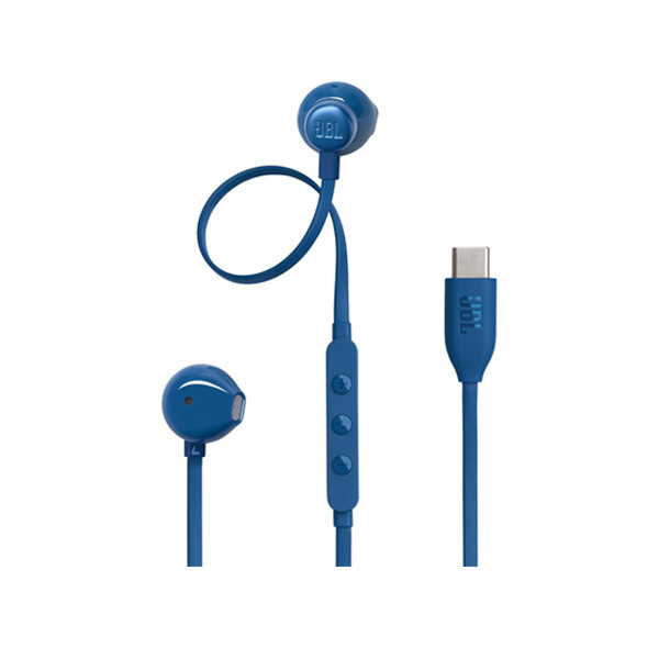 JBL Tune 305C USB-C Wired Hi-Res In-Ear Headphones, Blue Color, Model No. JBLT305CBLU