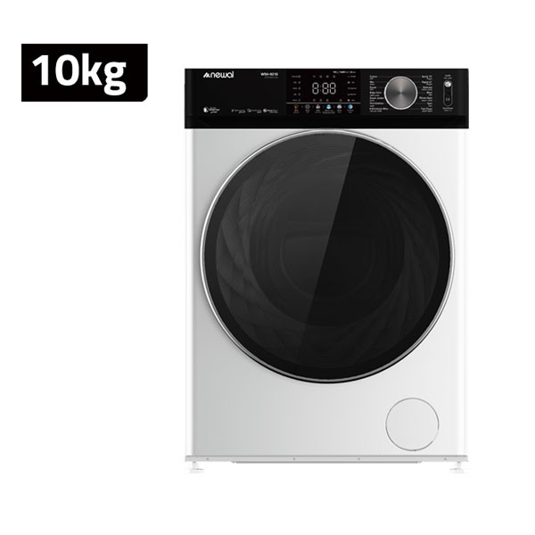 Newal Front Loading Washing Machine, 10Kg, White & Silver Color Model No. WSH-9510