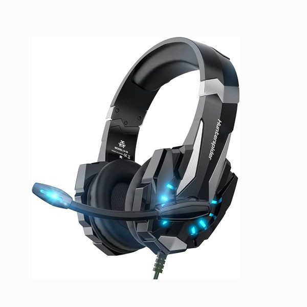 Hunterspider Stereo Gaming Headset for PS4 PC Xbox One PS5 Controller Model No. V10