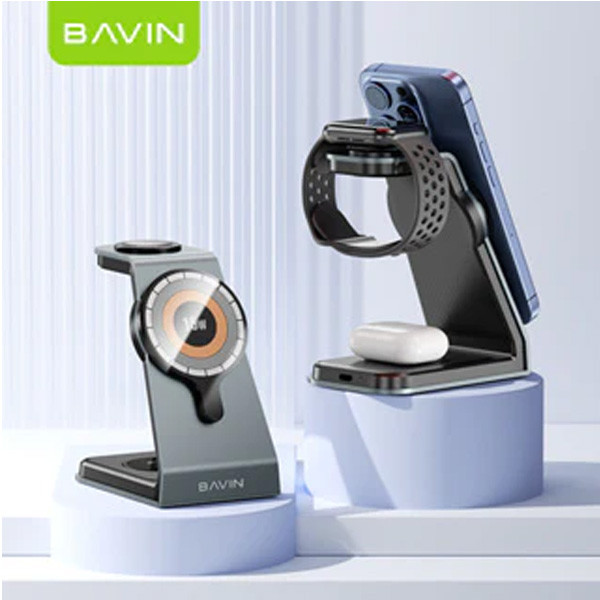 Bavin 3in1 Magnetic Wireless Charging Dock 15W, Model No. Y-PC1076