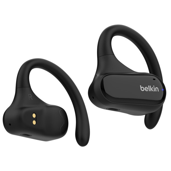 Belkin SoundForm ClearFit Open-Ear Wireless Earbuds, Black Color, Model No. AUC013ctBK