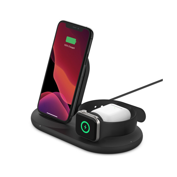 Belkin Wireless Charger 3in1 7.5W, Black Color, Model No. WIZ001myBK