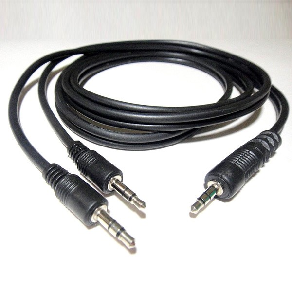 OEM 3.5mm Male to Male 1 in 2 Out Stereo Audio Y Splitter Cable for PC, TV DVD Player