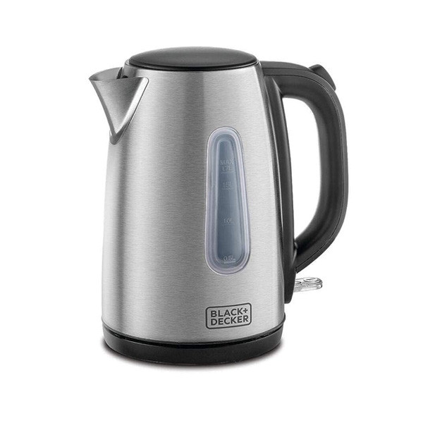 Black+Decker Cordless Concealed Coil Kettle, 1.7lt, Stainless Steel, Silver Color, Model No. JC450-B5