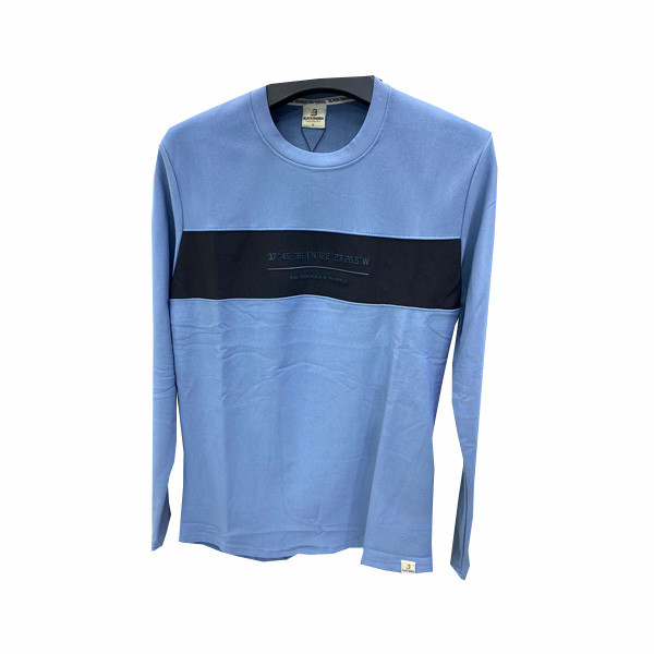 Black Mamba Double Colored Blouse with Imprint Text in a Horizontal Fat line "37 Degr. 45' 36. I" Ν 122 Degr. 23΄ 26.5" W, FIND YOUR PLACE IN THE WORLD" in 6 Color Combinations