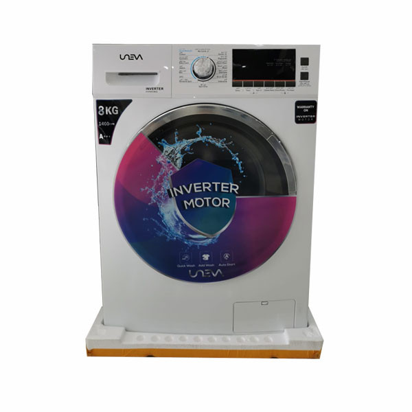 Uneva HYPER Front Loading Washing Machine 8kg, White, Model No. UN-8WBL