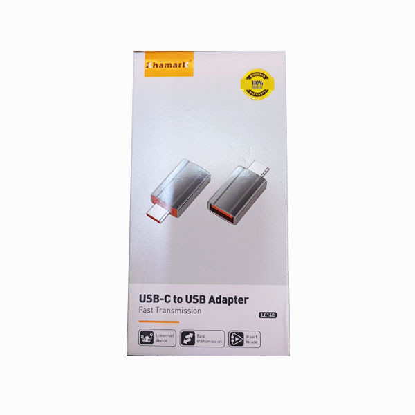 Khamark USB-C to USB Adapter Fast Transmission, Gray Color, Model No. LC140