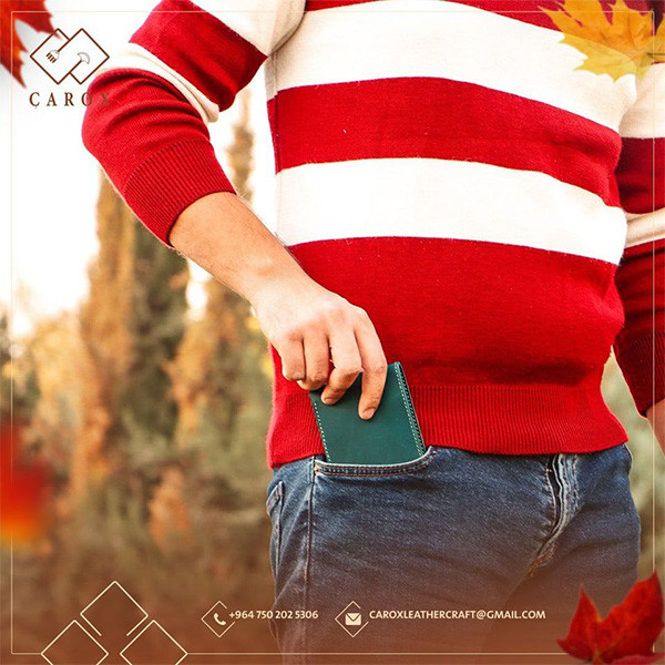 Carox Handmade Leather Men Pocket Wallet in 4 colors