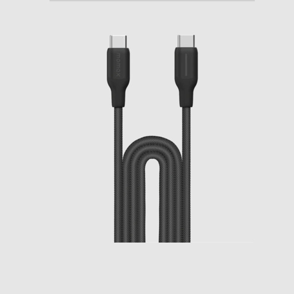 Momax 1-Link Flow CC 100W USB-C to USB-C Braided Cable, 2m, Black Color, Model No. DC25D