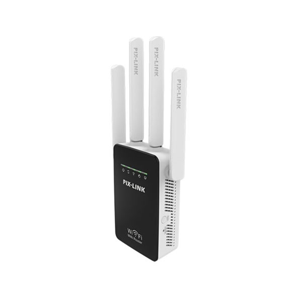 Pix-Link 300Mbps Wireless WiFi Repeater/Router/WISP/Client/AP Mode/4 External Antennas Model No. LV-WR09