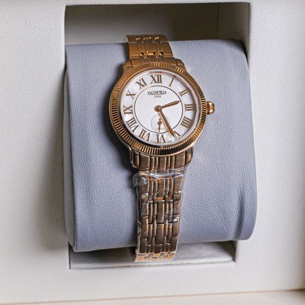 Roamer Ladies Watch Gold with Plated Stainless Steel Strap Model No. 624855482260