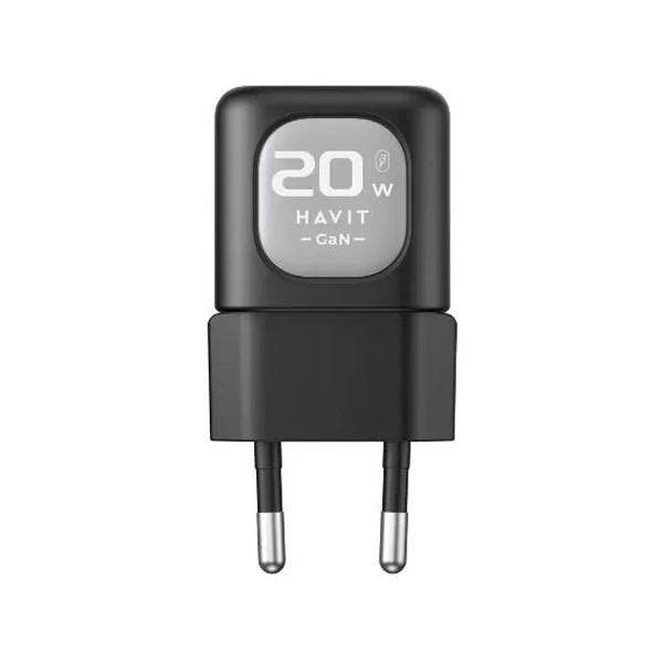 Havit UK Charger PD20W 2-Ports, Black + Gray Color, Model No. UC220