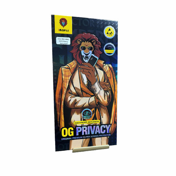 iMOPAI OG Privacy Dust Proof Anti-Static Screen Protector for iPhone 13 Pro Max