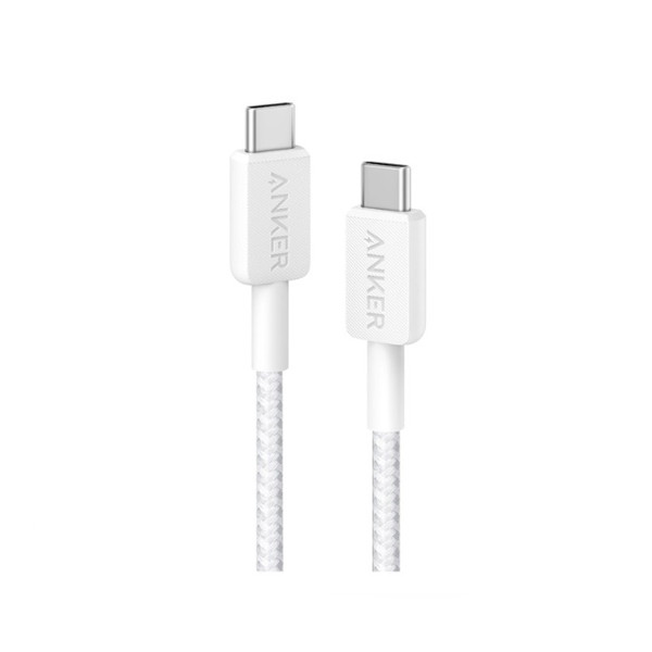 Anker USB-C To USB-C Cable White Color (6ft Braided) Model No. 322