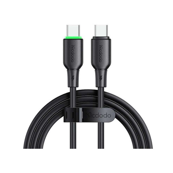 Mcdodo 65W Type-C to Type-C Data Cable with LED Light 1.2m, Black Color, Model No. CA-4771